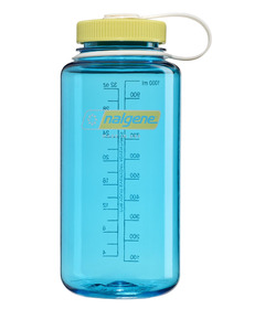 Nalgene Sustain Water Bottle Wide Mouth Flame with Blue Atoll