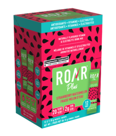 Mélange pour boisson électrolyte Roar Plus fraise-melon d'eau