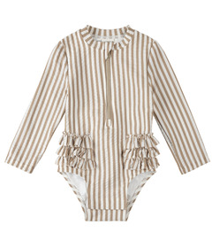 Petit Lem Swim Knit Swimsuit Beige