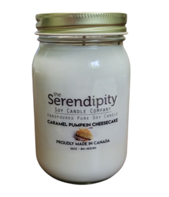 Serendipity Candles Mason Jar Gâteau au fromage au caramel et à la citrouille