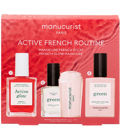 Manucurist Easy French Glow Mani Set with Active Glow Raspberry
