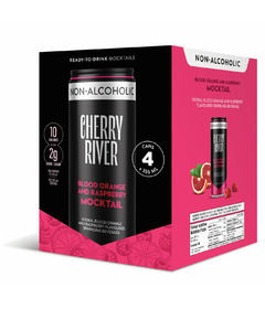 Cherry River Non-Alcoholic Mocktail Blood Orange and Raspberry