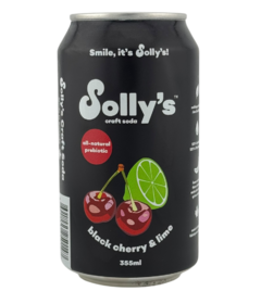 Solly's Soda Black Cherry & Lime