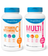 Ensemble complexe de vitamine C progressif + multivitamines pour femmes