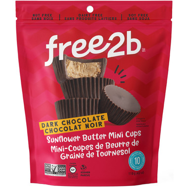 FREE2B DARK CHOCOLATE SUNFLOWER BUTTER CUPS 40g