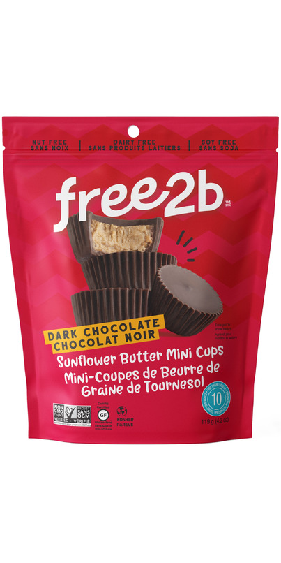 FREE2B DARK CHOCOLATE SUNFLOWER BUTTER CUPS 40g