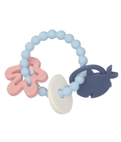 Loulou Lollipop Teething Charms Smiley Sharks