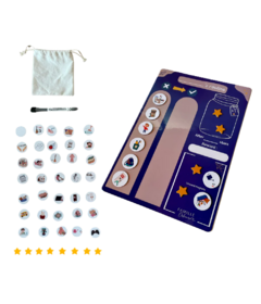 Kangoo Magnetic Routine and Behavior Reward Chart Blue