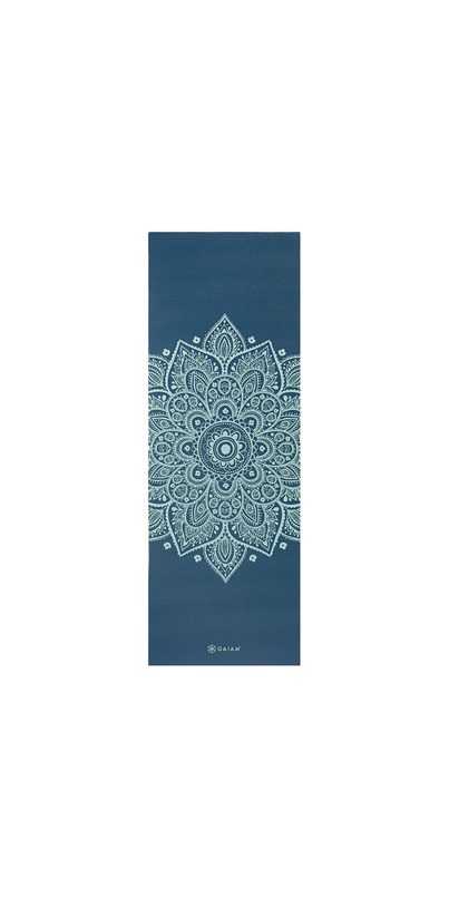 Buy GAIAM 5mm Printed Yoga Mat Indigo Sundial at