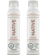 Native Deodorant & Body Spray Coconut & Vanilla Bundle