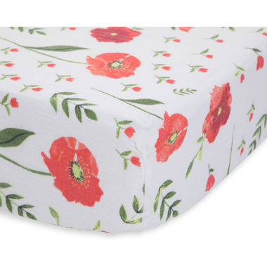 poppy crib sheet