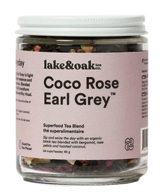 Lake & Oak Tea Co. Superfood Tea Blend Coco Rose Earl Grey