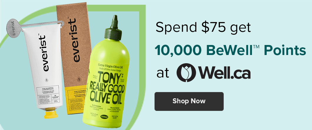 Spend $75 get 10,000 Be Well Points