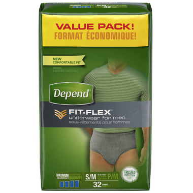 Buy Depend for Men Underwear with FIT-FLEX Protection SM/MED at Well.ca ...