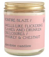 Anecdote Candles Glass Jar Candle Bonfire Blaze