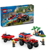LEGO City 4x4 Camion de pompier avec bateau de sauvetage