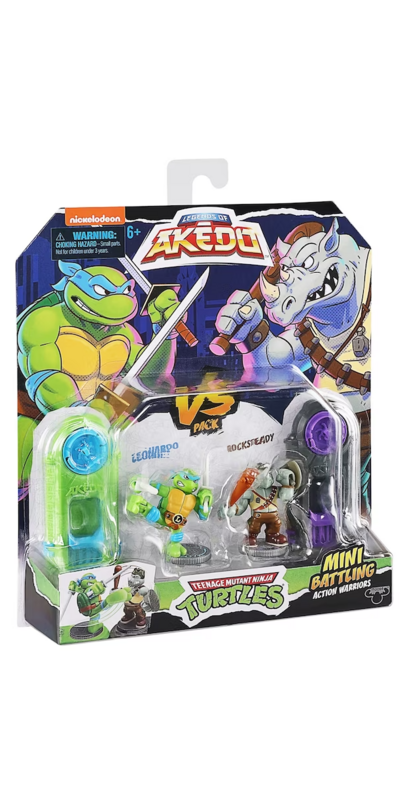 Figurine Tortues Ninja Coffret Duel Akedo Tortues Ninja - Michelangelo Vs Bebop, Figurines De Combat Figurine Tortues Ninja Coffret Duel Akedo Tortues Ninja - Michelangelo Vs Bebop, Figurines De Combat