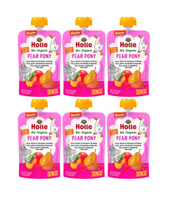 Holle Organic Pouch Pony Pear, Peach, Raspberries with Spelt Bundle