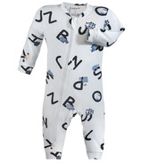 ZippyJamz Footless Sleeper AlphaJamz Blue