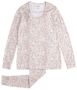 petit lem ensemble de pyjama en tricot pour femme, pantalon et haut à manches longues, rose clair