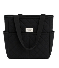 Dans Le Sac Convertible Quilted Backpack Black