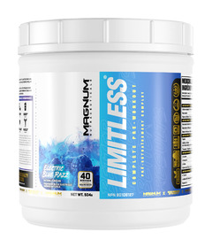 Magnum Nutraceuticals Limitless Pre Workout Blue Raz