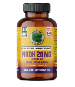 Pure Lab Vitamins NADH 20mg Slow Release