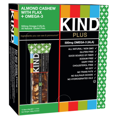 Buy KIND Plus Almond Cashew + Omega-3 Bars at Well.ca | Free Shipping ...