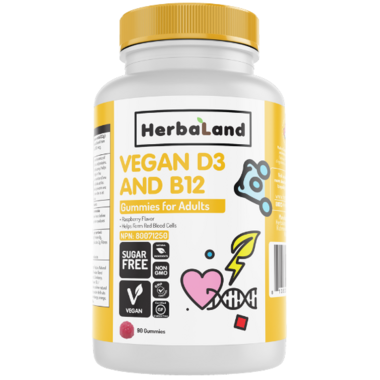 Buy Herbaland Vitamins D3 & B12 Gummy from Canada at Well.ca - Free ...