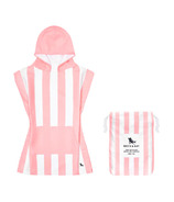 Dock & Bay Kid's Poncho Quick Dry Hooded Towel Malibu Pink