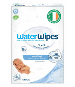 WaterWipes Sensitive Newborn & Baby Wipes Unscented & Hypoallergenic 