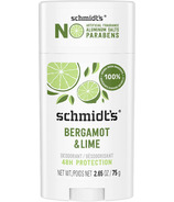 Déodorant Schmidt's Natural Origin Protection 48 heures Bergamote & Citron Vert