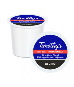 Timothy's Light Roast Coffee Breakfast Blend K-Cup Pods