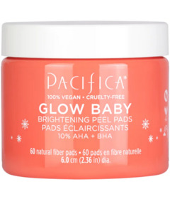 image of Pacifica Glow Baby Brightening Peel Pads 10% AHA + BHA with sku:294525