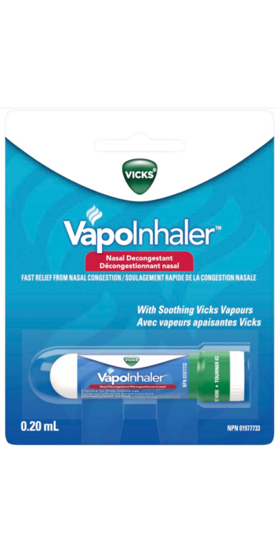 Décongestionnant nasal VapoInhaler de Vicks 0,2 ml, action