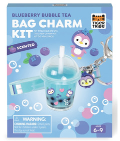 Tiger Tribe Bag Charm Kit Blueberry Bubble Tea