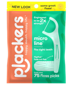 Plackers Micro Dental Flossers Mint