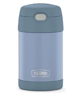 Pot alimentaire Thermos FUNtainer en acier inoxydable avec cuillère pliante Bleu denim