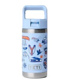 YETI Rambler Jr Kids Bottle Big Sky Blue Summer Camp