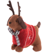 Stephen Joseph Holiday Ornament Dog Reindeer