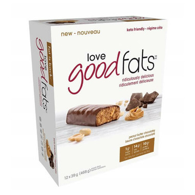 Love Good Fats Peanut Butter Chocolate Bar Case Love Good Fats Peanut Butter Chocolate Bar Case