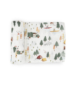 Little Unicorn Organic Cotton Muslin Swaddle Single Alpine Adventure