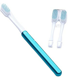 Nada Adult Toothbrush Starter + 2 Brush Heads Soft Ocean