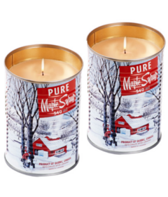 Seracon Maple Tin Can Candle With Cotton Wick Bundle