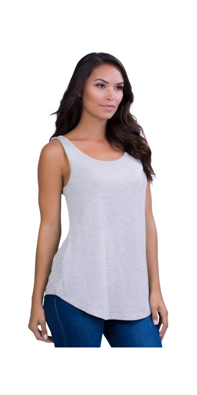 Belly Bandit Perfect Nursing Tee – Maglietta Allattamento In Bambù – Grigio – Taglia S – Comoda E Discreta