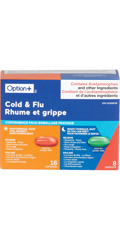 Buy Option+ Cold & Flu Combo Pack at Well.ca | Free Shipping $35+ in Canada