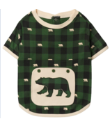 Hatley Little Blue House Forest Green Plaid Dog Tee
