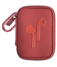 MYTAGALONGS My Airpod Case With Carabiner Terracotta