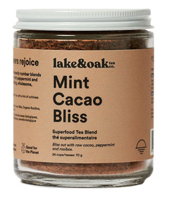 Lake & Oak Tea Co. Superfood Tea Blend Mint Cacao Bliss 