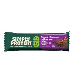 Simply Protein Dipped Snack Bar Cookies & Cream